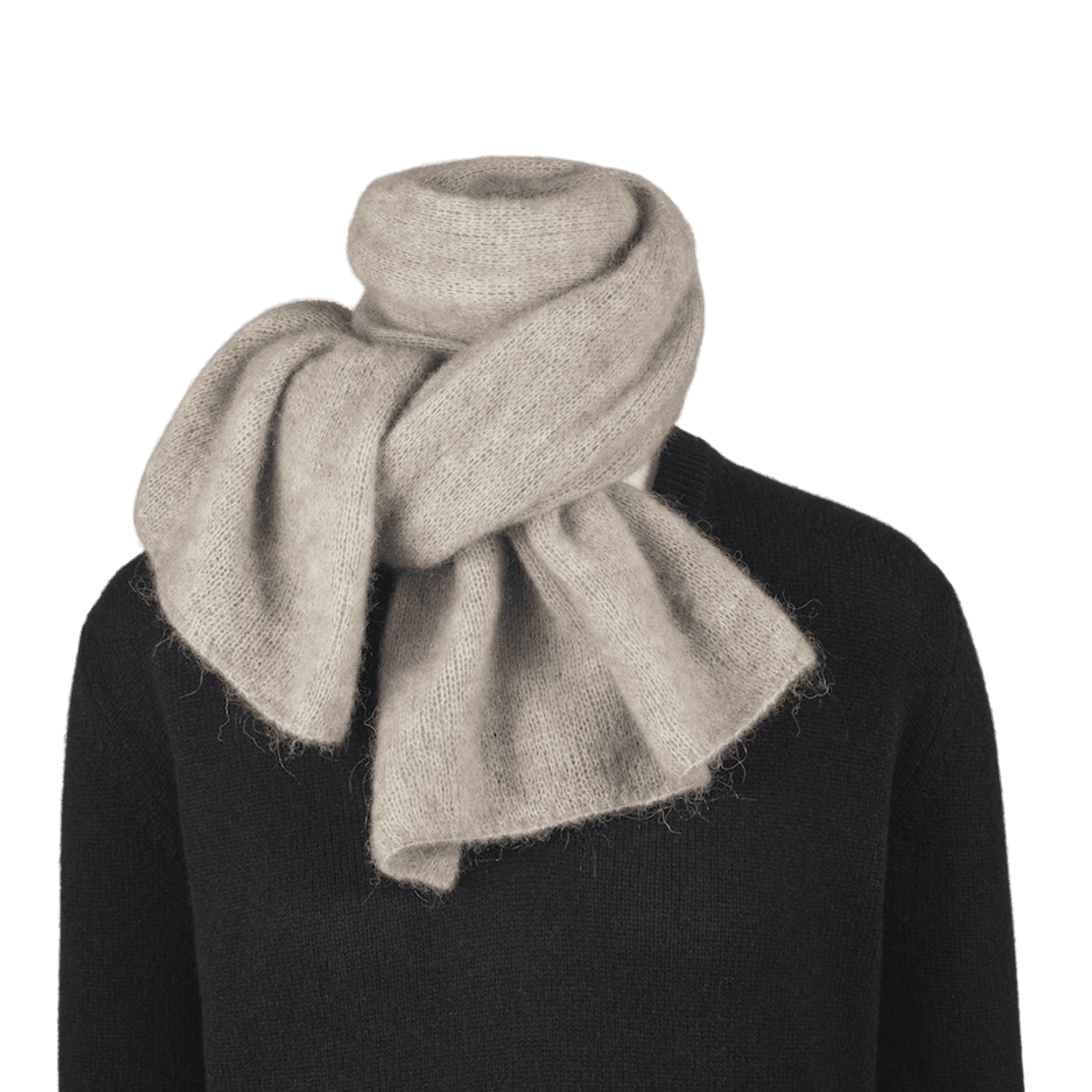 Natura Cashmere Susanna Basic Scarf, Taupe 722
